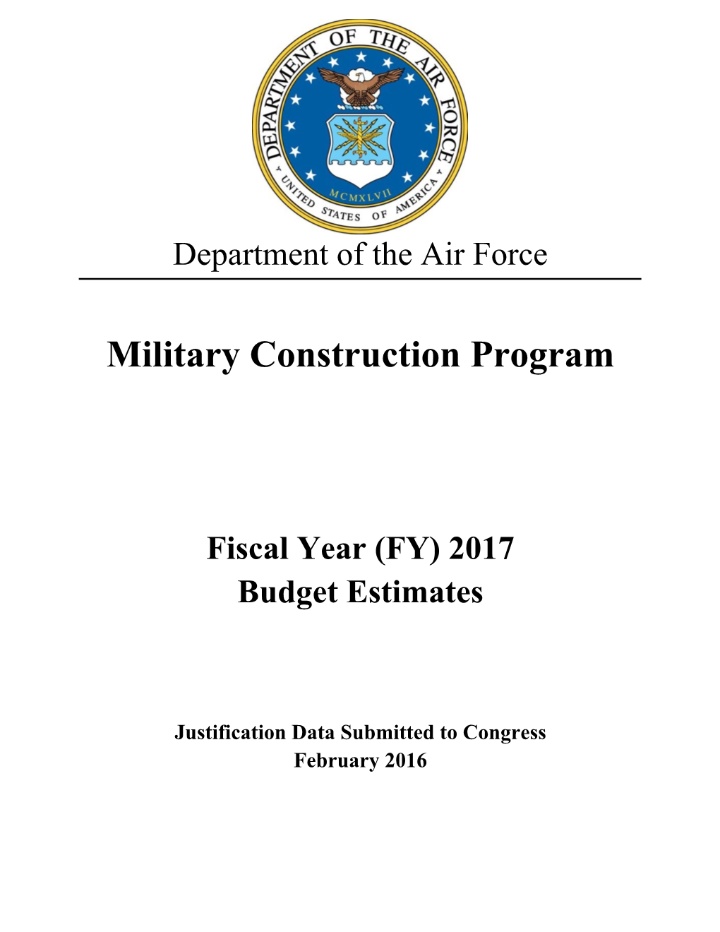 Military Construction Program