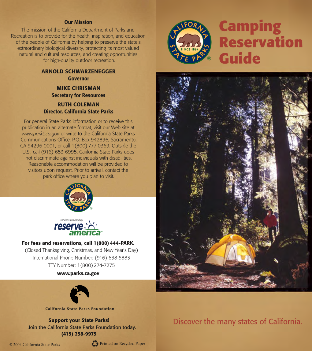 CAMPING RESERVATION GUIDE PROJECT: 04 CSP Camping Res Guide