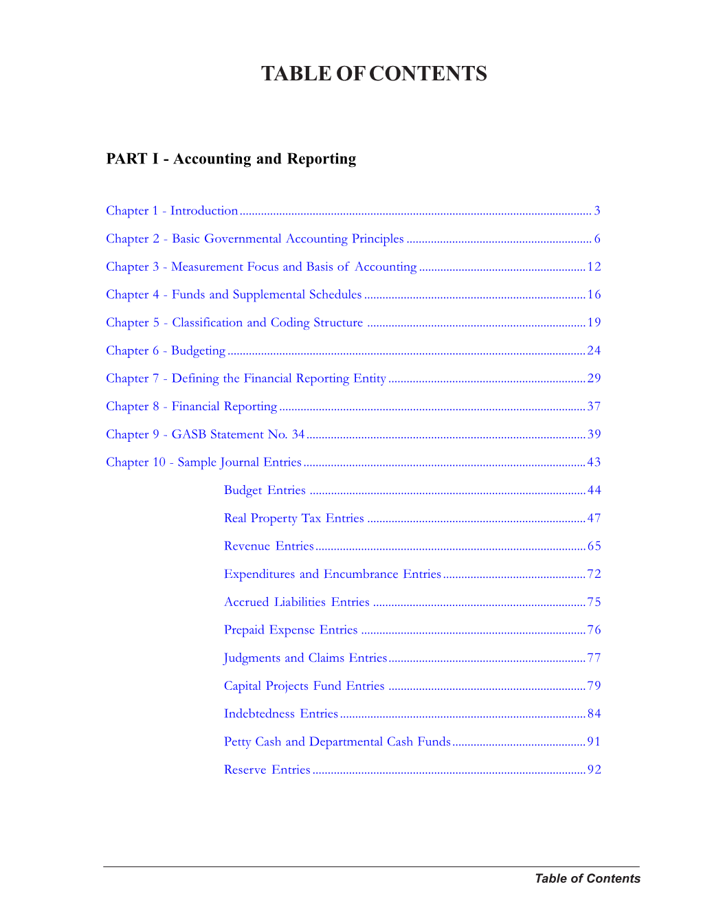 NYS Accounting and Reporting Manual