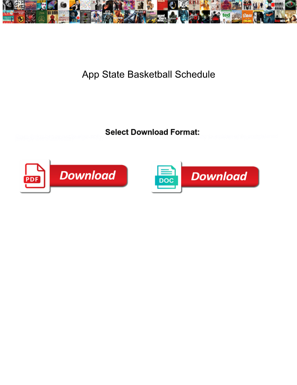App State Basketball Schedule