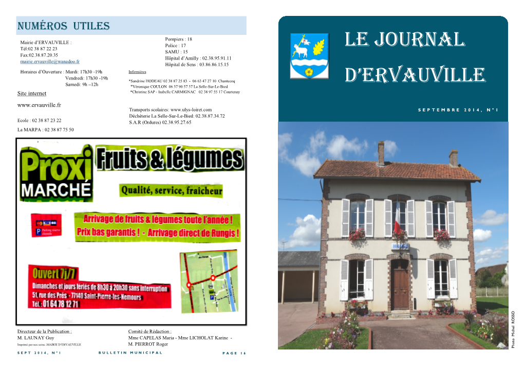 Le Journal D'ervauville