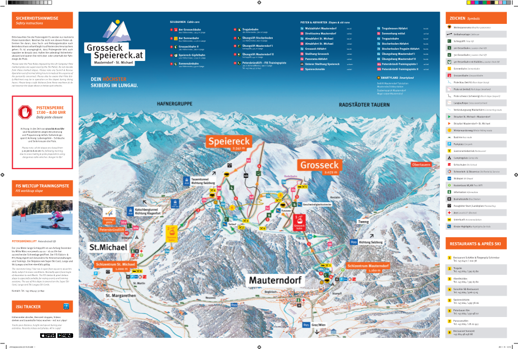 +Winterpanorama 2019-20.Indd 1 29.11.19 12:12 Skigebiet Grosseck-Speiereck Mit Gültigem Skipass Ist Die