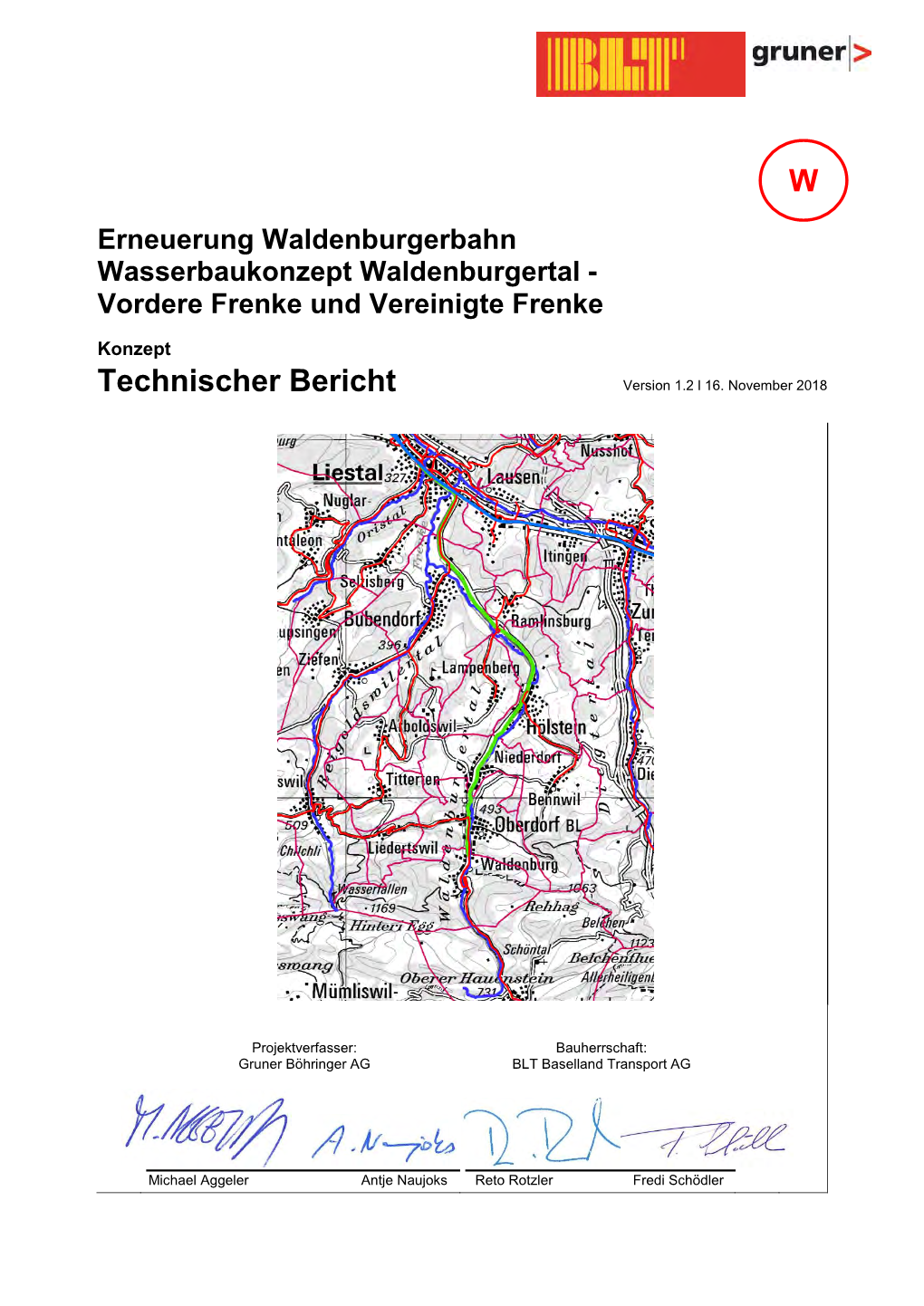 Erneuerung Waldenburgerbahn Wasserbaukonzept Waldenburgertal - Vordere Frenke Und Vereinigte Frenke