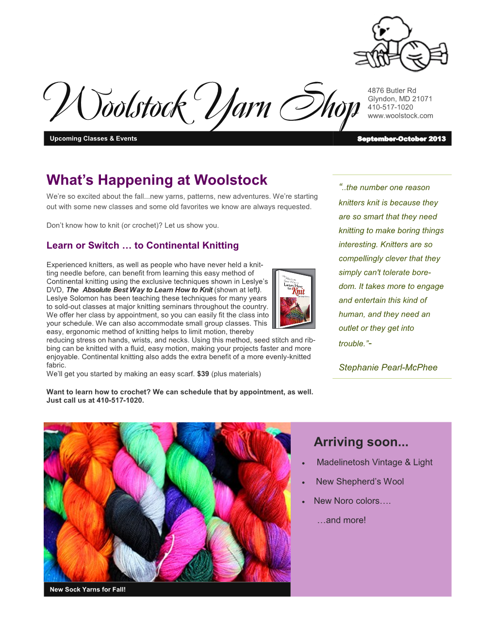 Woolstock Yarn Shop