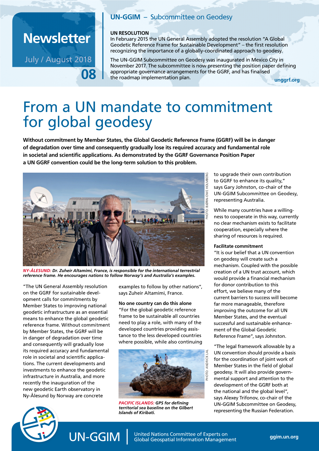 From a UN Mandate to Commitment for Global Geodesy