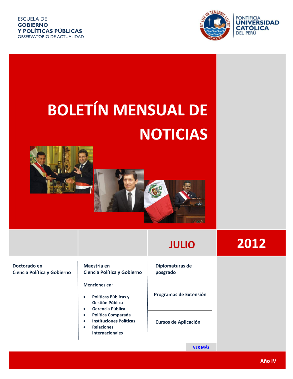 Boletín Mensual De Noticias