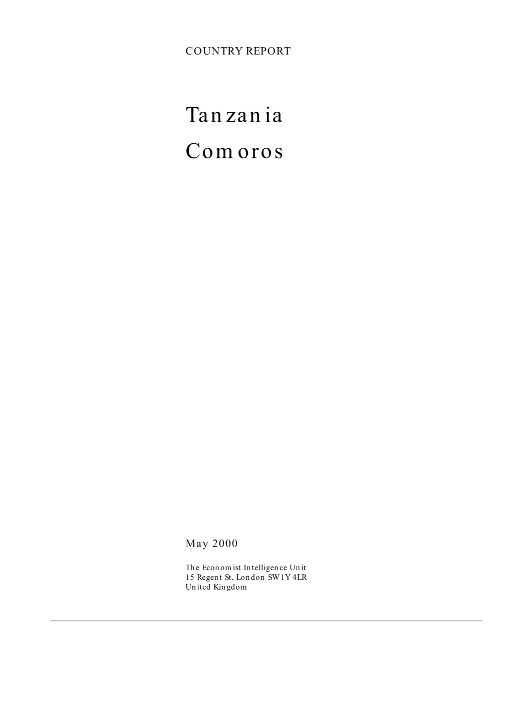 Tanzania Comoros