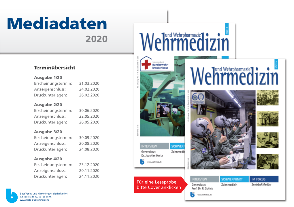 Mediadaten 2016 2020