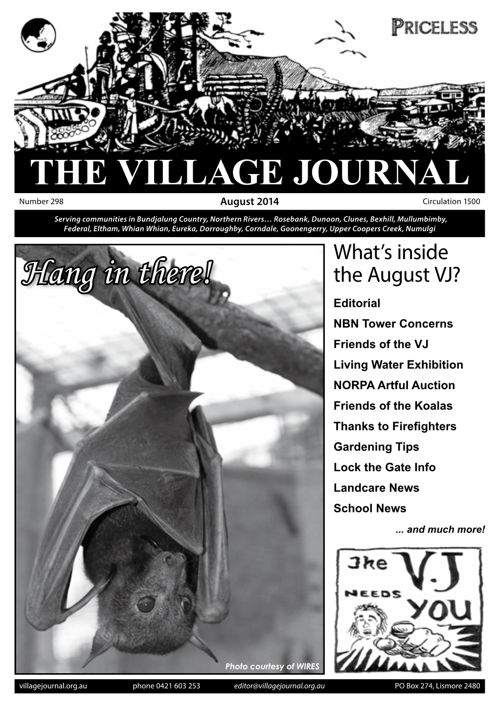 VILLAGE JOURNAL Number 298 August 2014 Circulation 1500