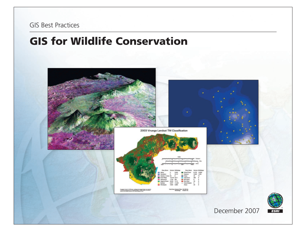 GIS for Wildlife Conservation