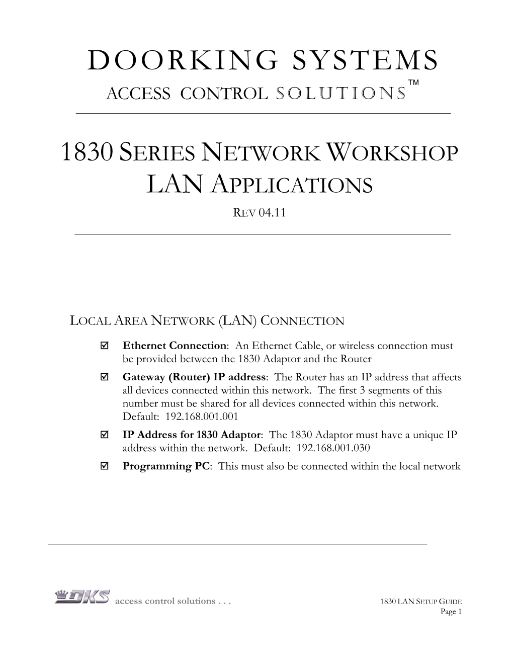 1830 LAN Guide 04.11.Pdf