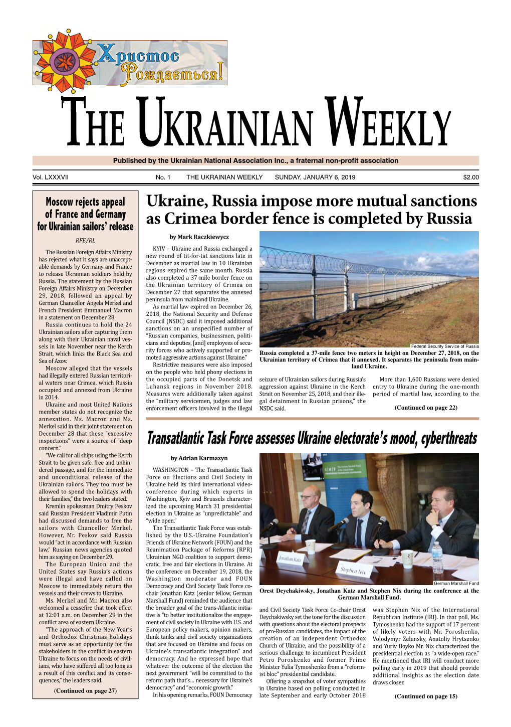 The Ukrainian Weekly, 2019