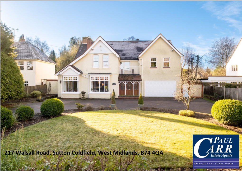 217 Walsall Road, Sutton Coldfield, West Midlands, B74 4QA