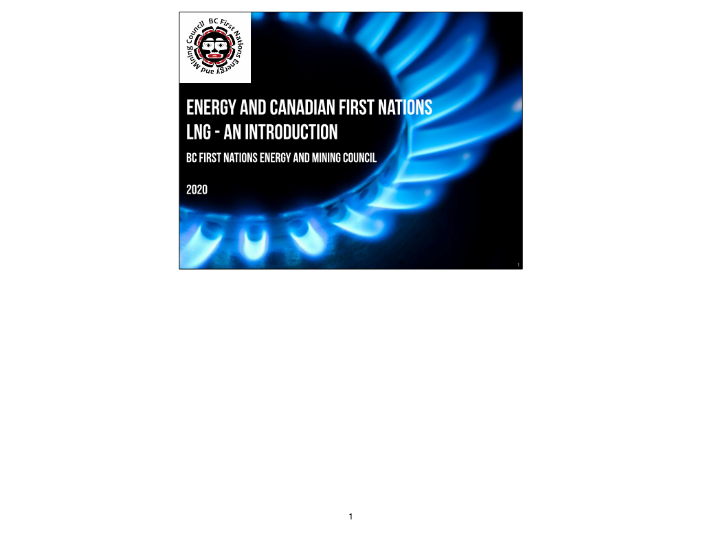 2020 – Energy and Canadian First Nations