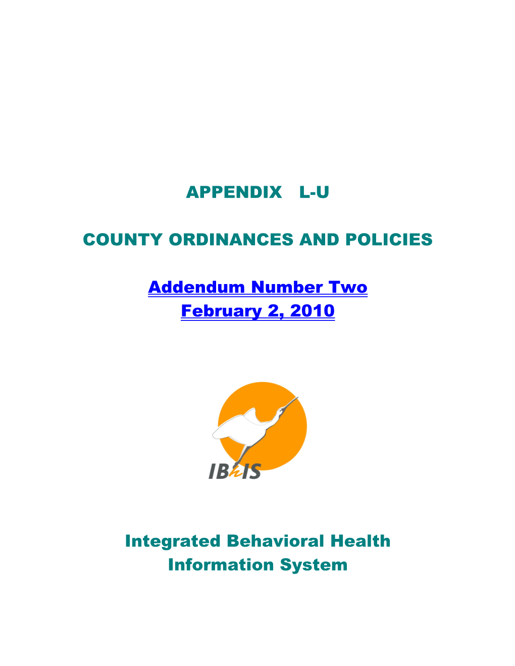 County Ordinances and Policies