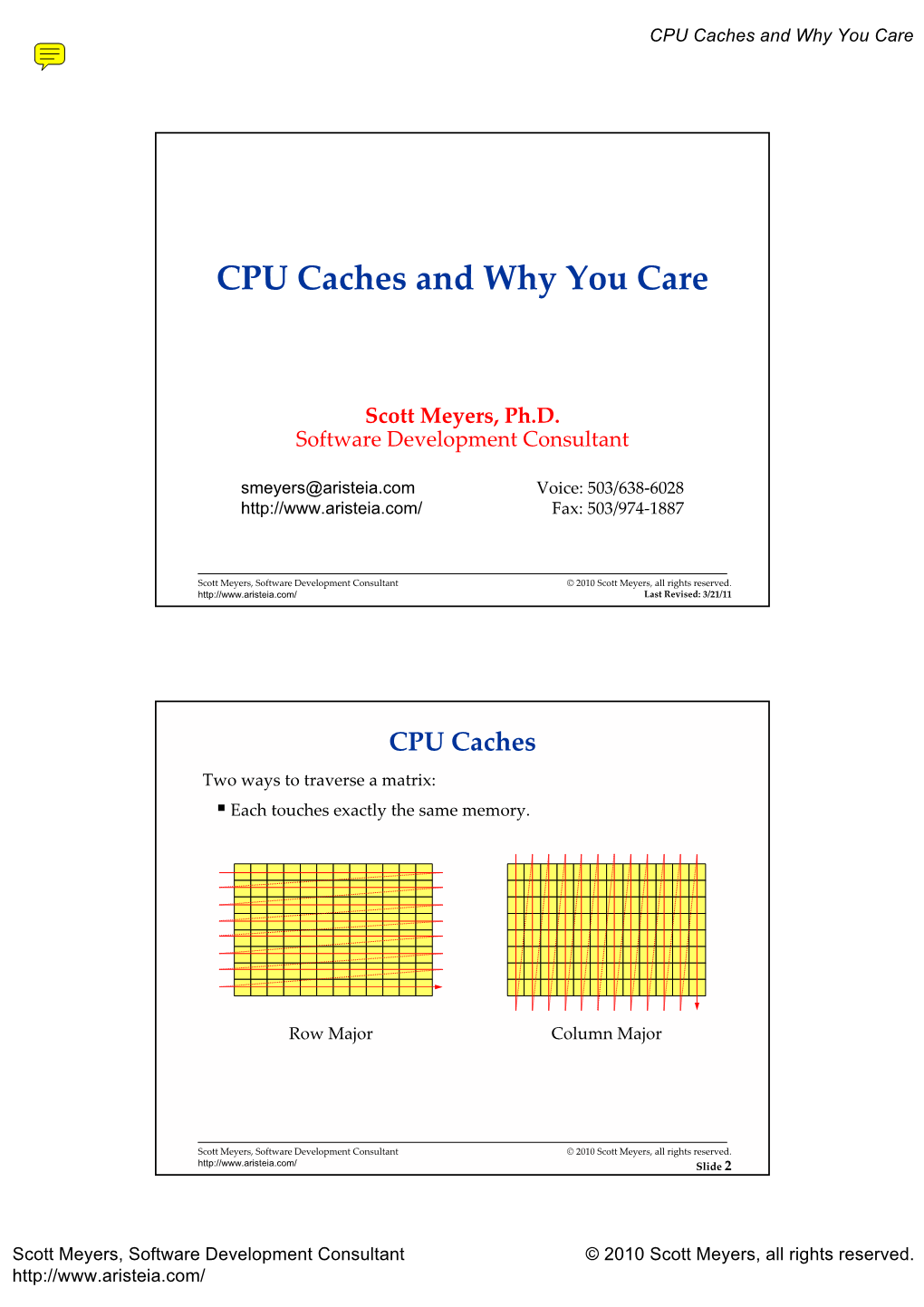 CPU Caches and Why You Care
