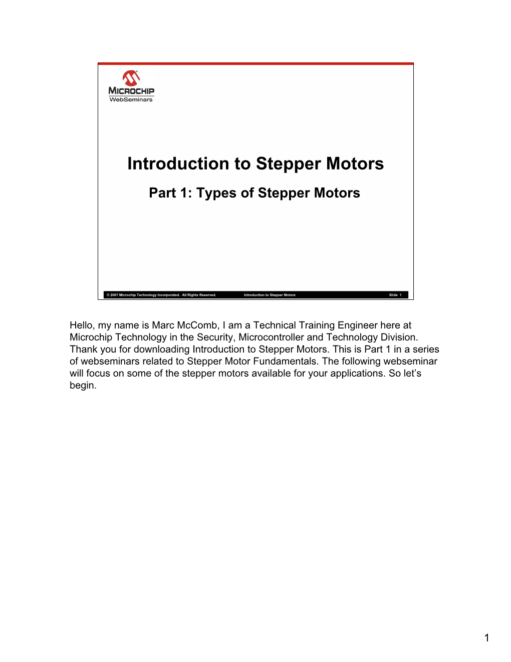 Introduction to Stepper Motors Part 1: Types of Stepper Motors