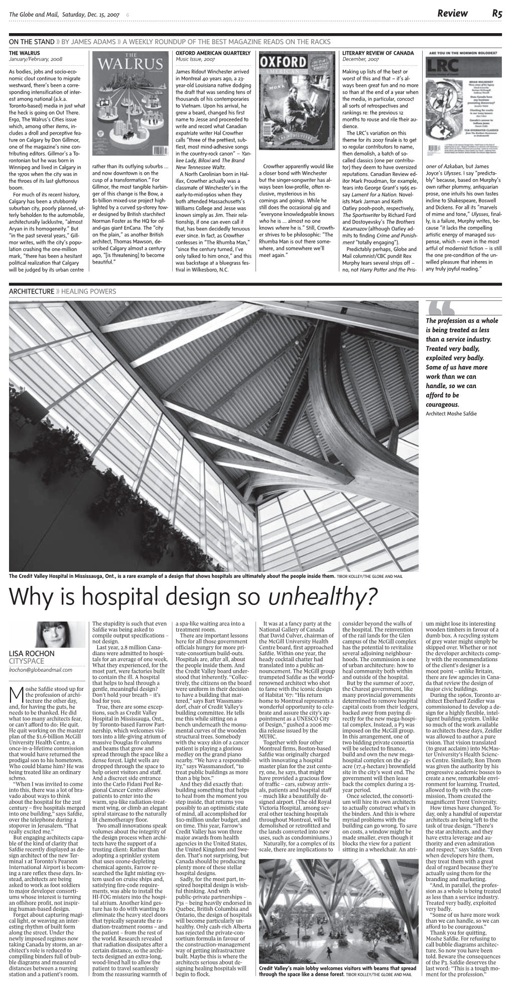 Why Is Hospital Design So Unhealthy?