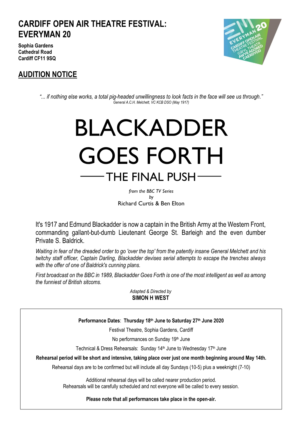 Blackadder Goes Forth the Final Push