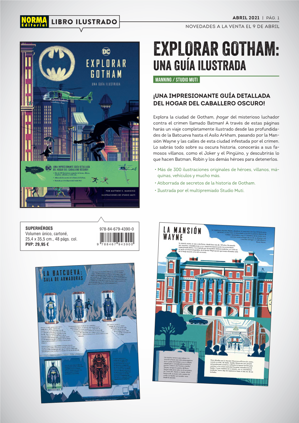 Explorar Gotham: Una Guía Ilustrada Manning / Studio Muti