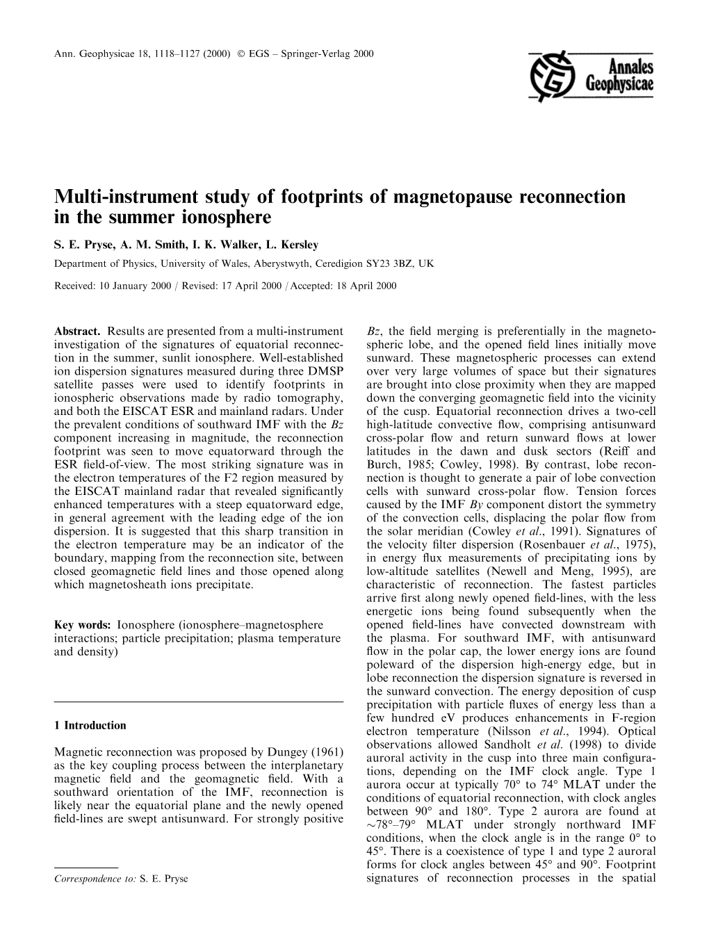 Multi-Instrument Study of Footprints of Magnetopause Reconnection in the Summer Ionosphere