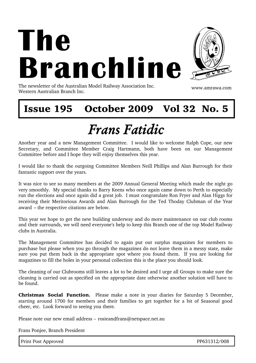 October Branchline
