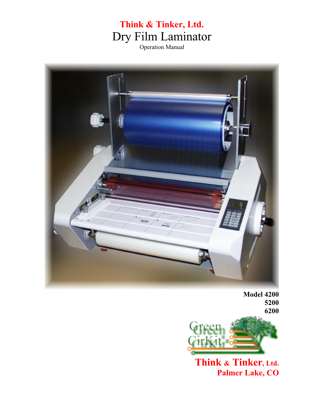 Hot Roll Laminator Manual