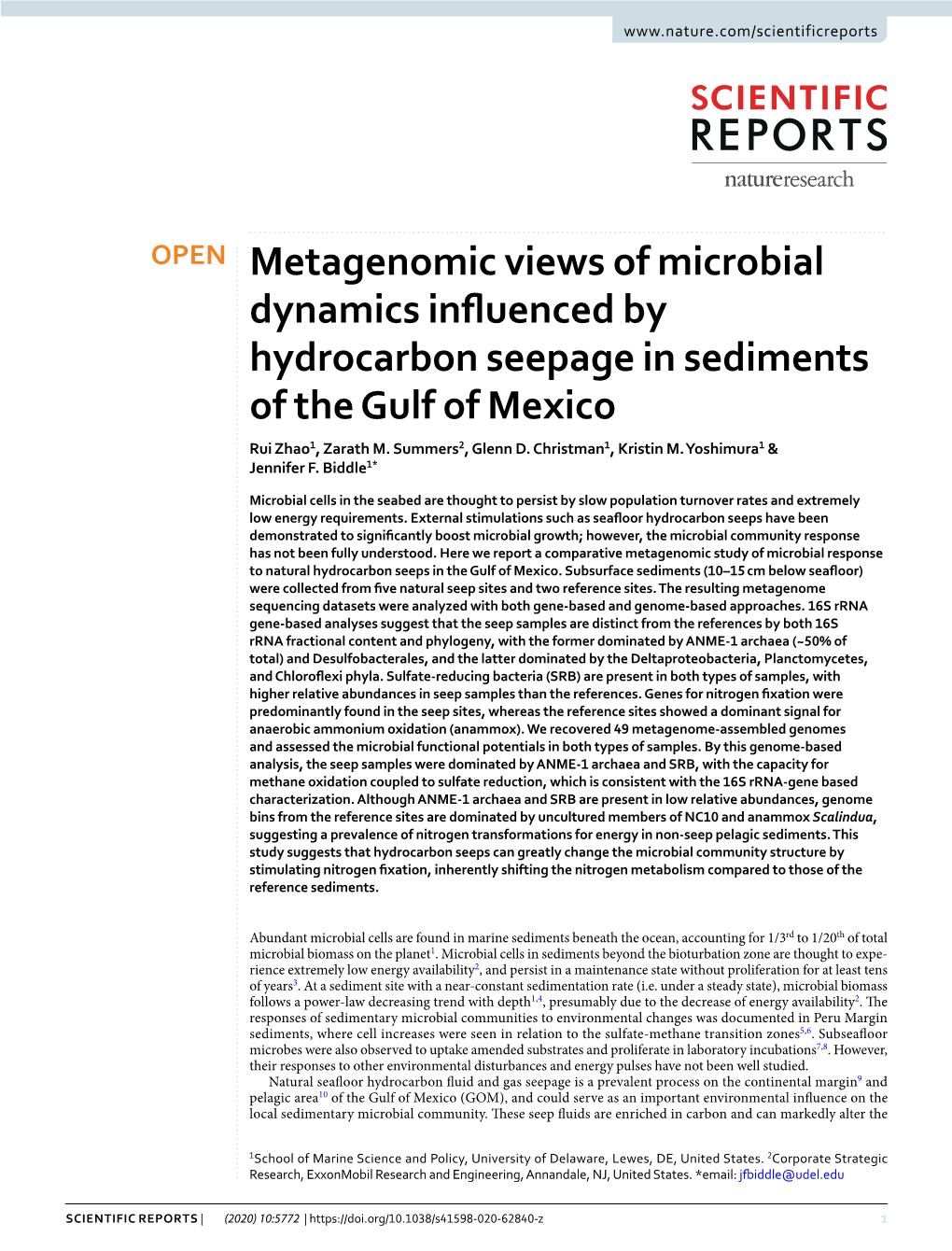 Metagenomic Views of Microbial Dynamics Influenced By