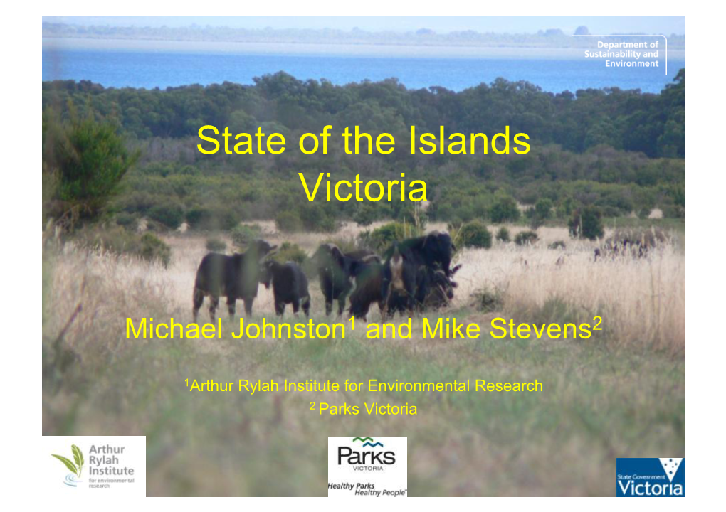 State of the Islands Victoria