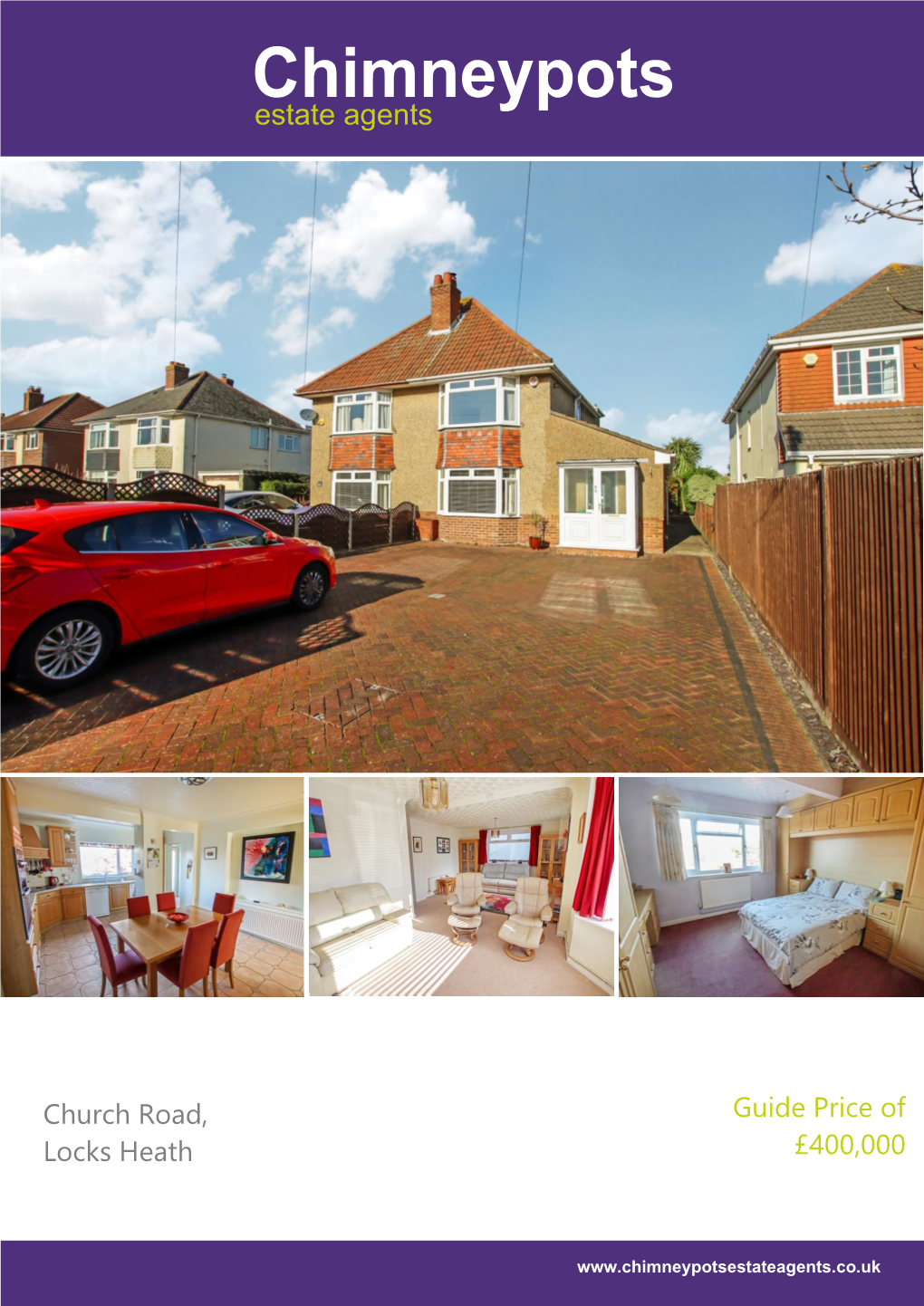 Church Road, Locks Heath Guide Price of £400,000