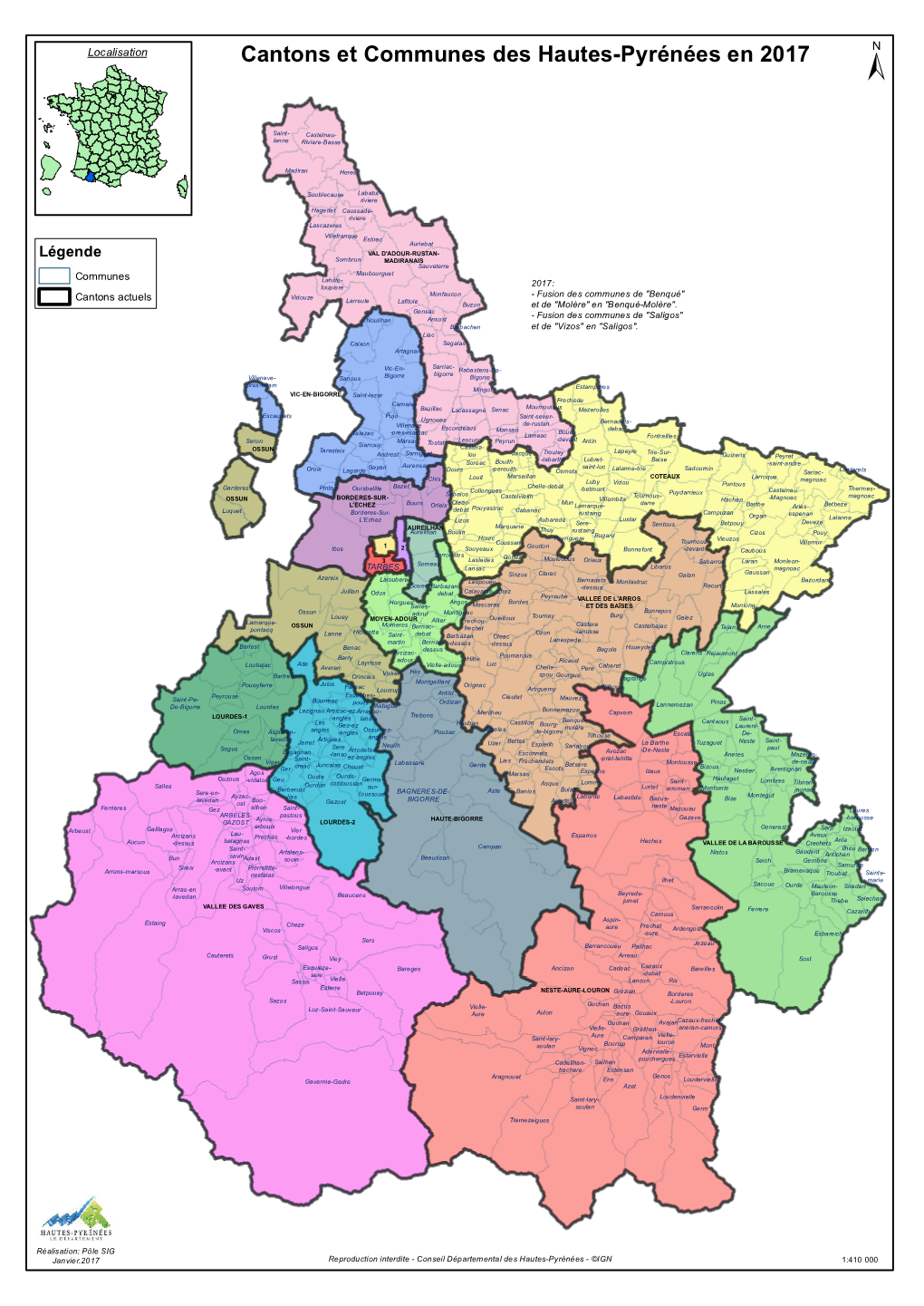 Cantons Et Communes 2017