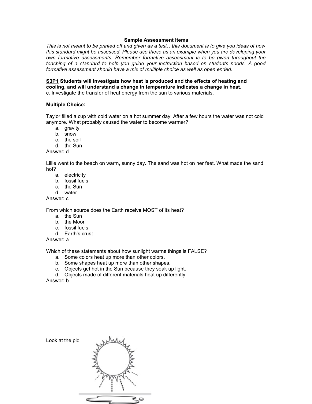 Sample Assessment Items s4