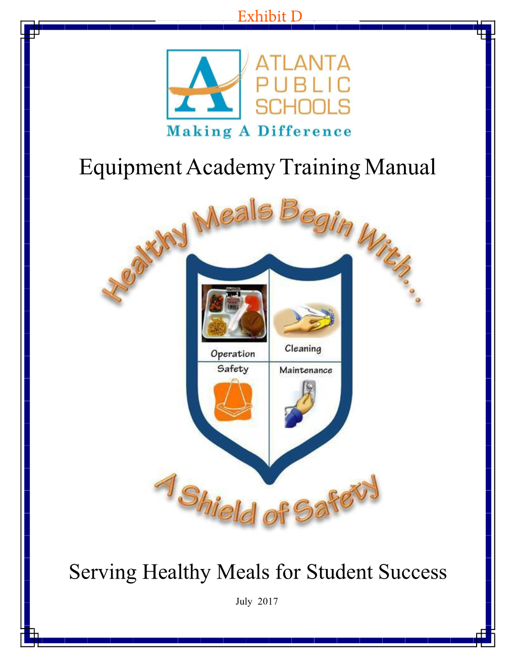 Equipment Academy Training Manual