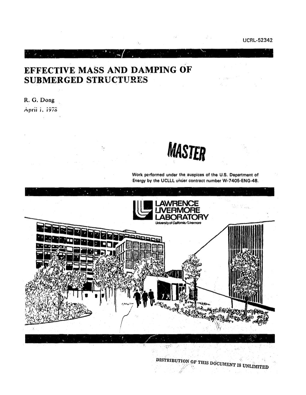 Effective Mass and Damping of Submerged Structures