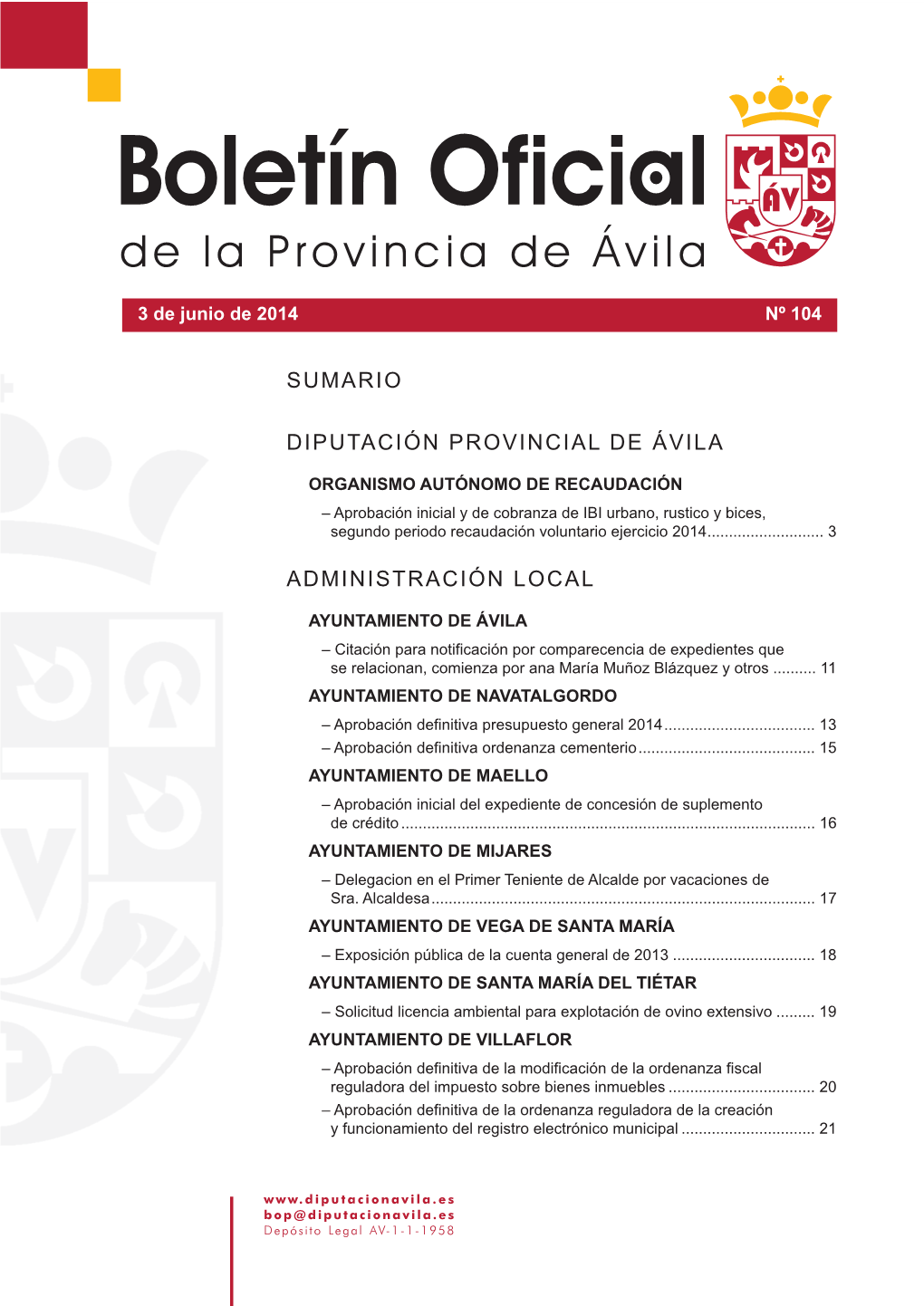 B.O.P. 104/14 Completo En Formato (.Pdf)