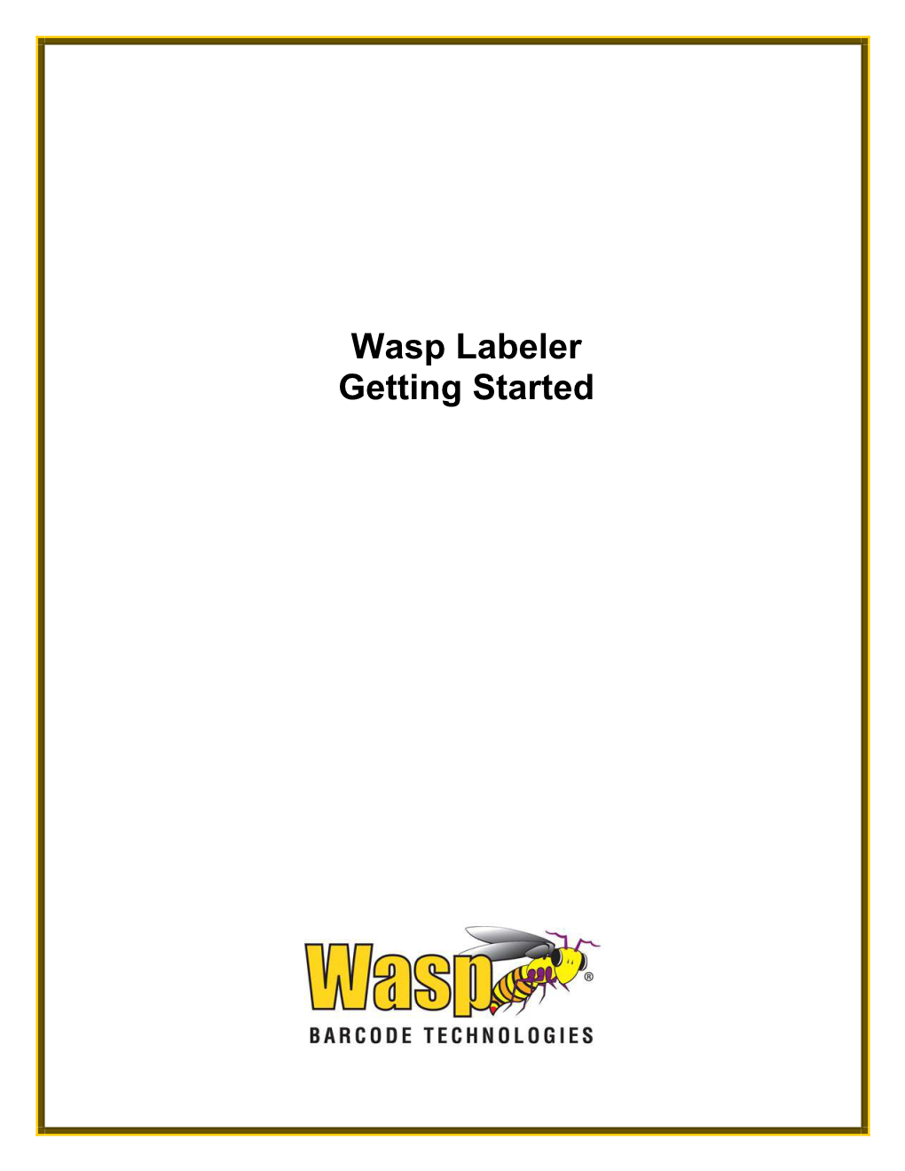 Wasp Labeler User Manual