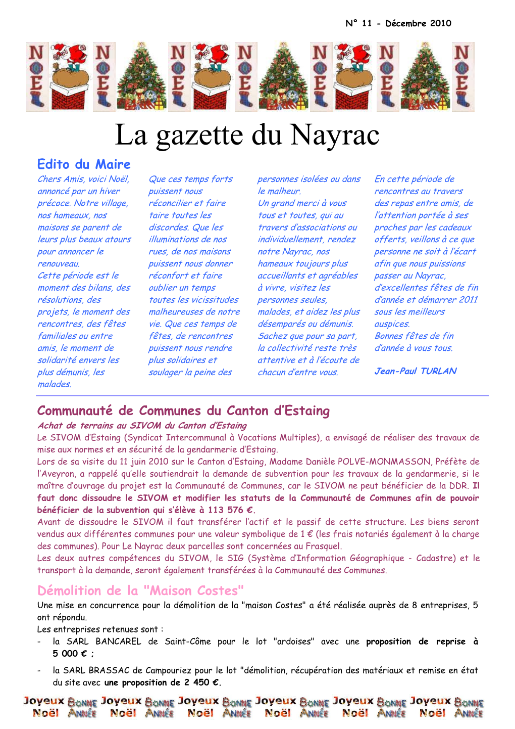 La Gazette Du Nayrac N°11