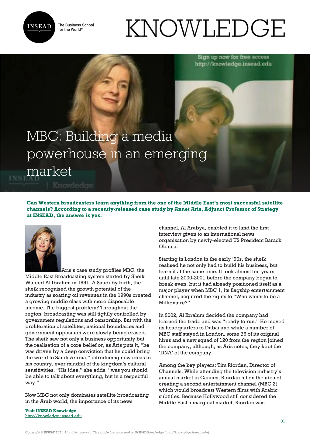 MBC: Building a Media Powerhouse in an Emerging Market