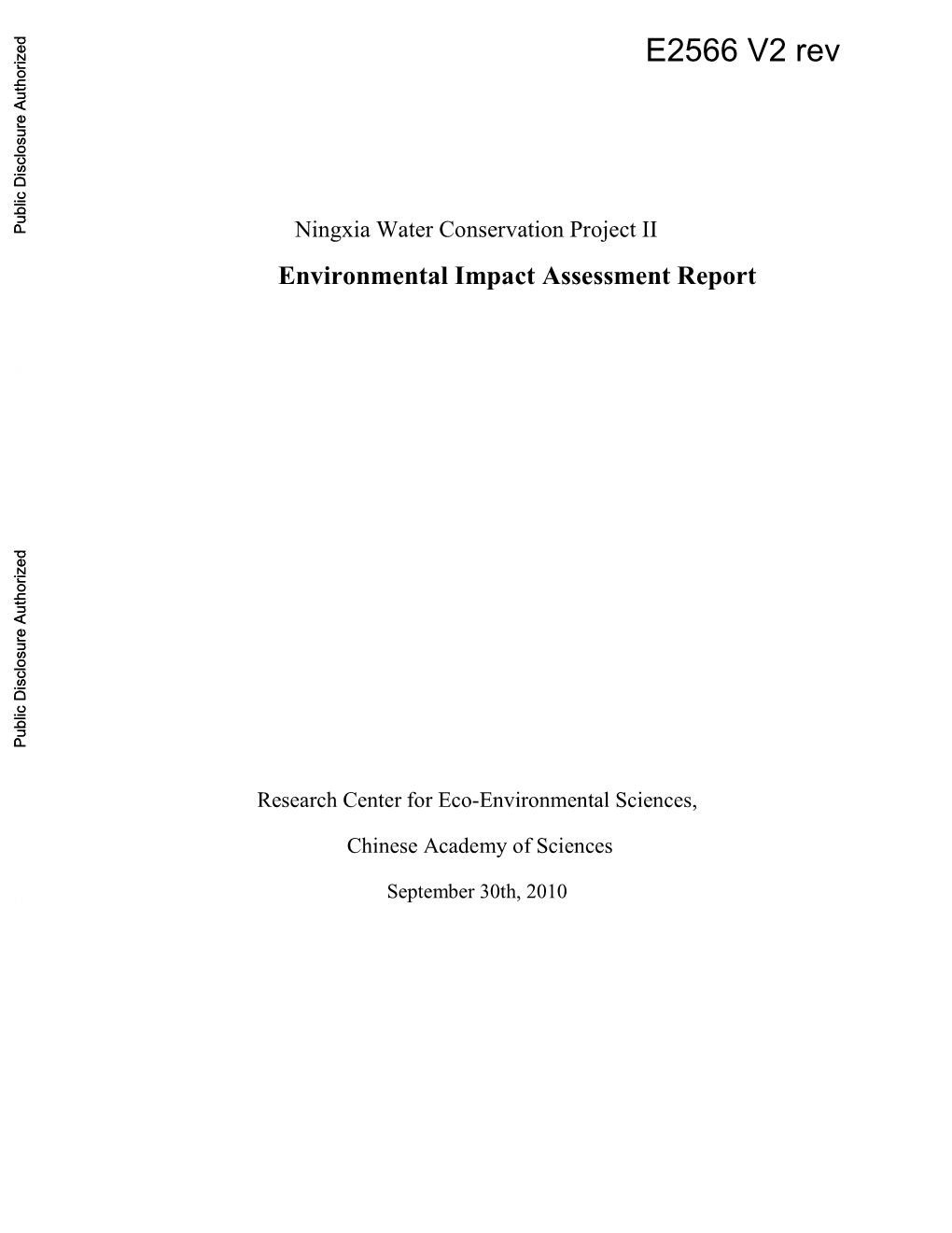 7 Environmental Benefit Analysis