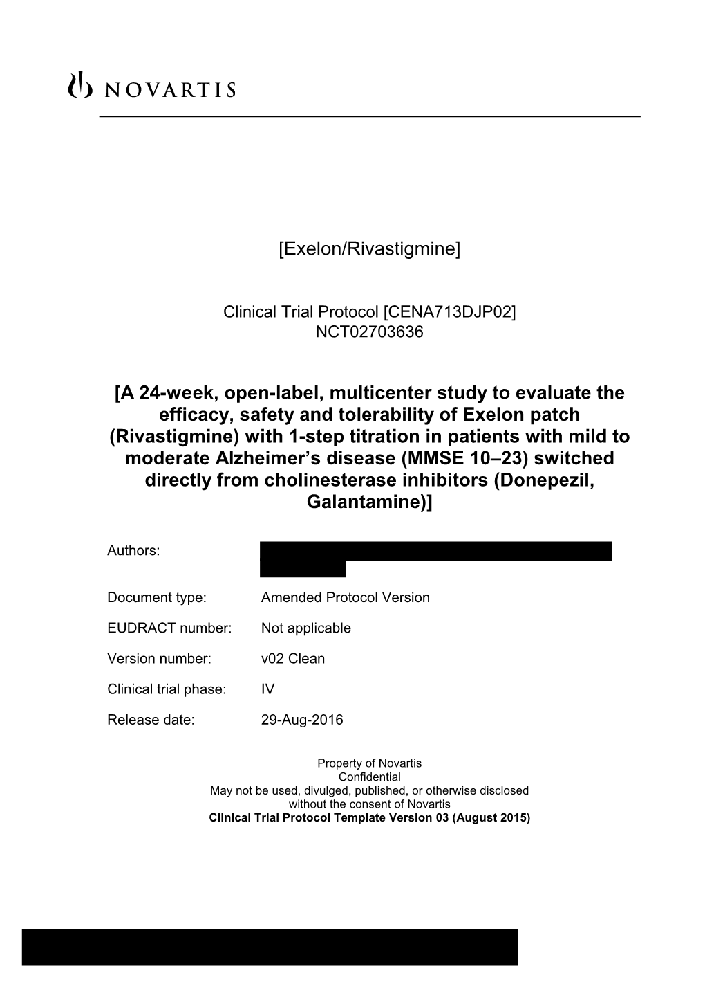 Exelon/Rivastigmine]