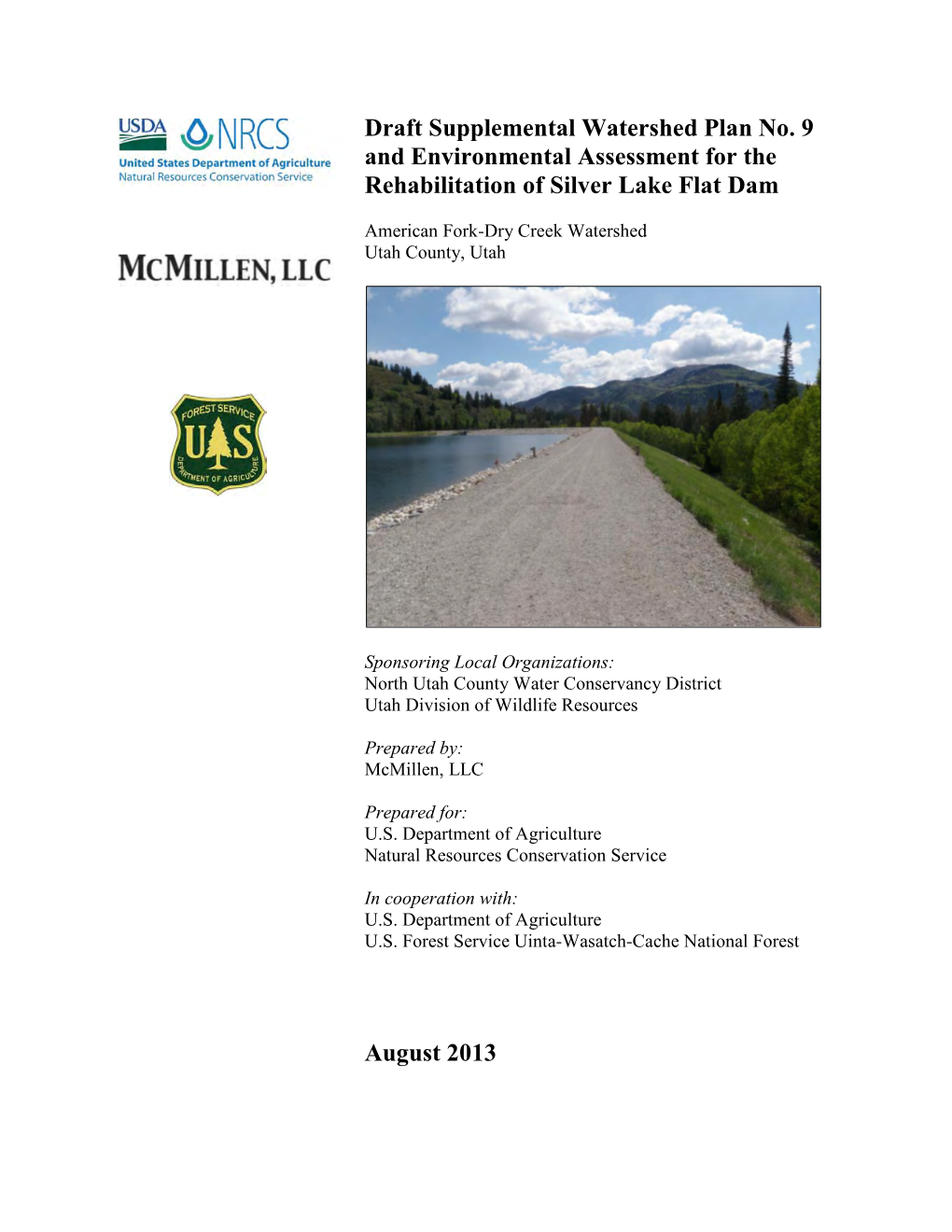 Silver Lake Flat Dam Draft Plan-EA Report
