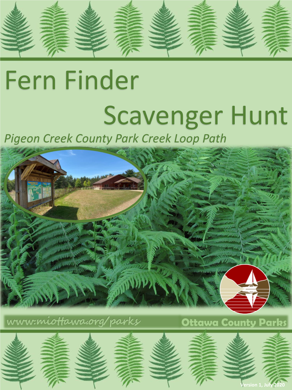 Fern Finder Scavenger Hunt Pigeon Creek County Park Creek Loop Path