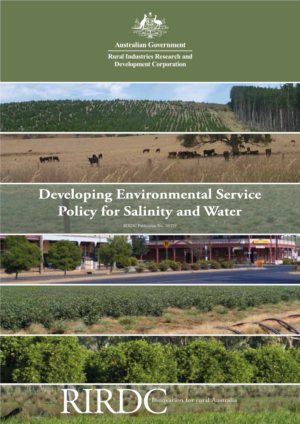 Developing Environmental Service Policy for Salinity & Water