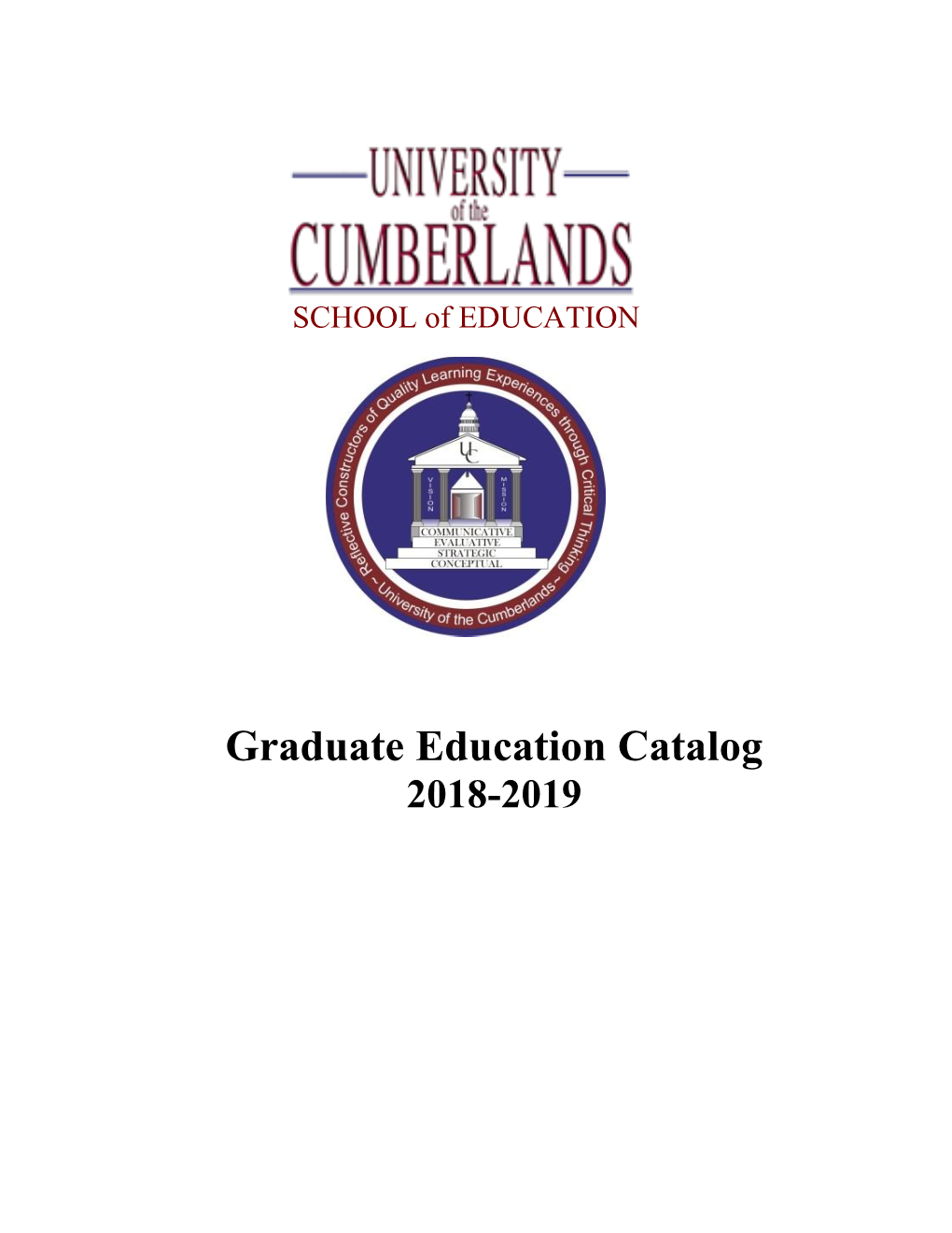 Graduate Education Catalog 2018-2019