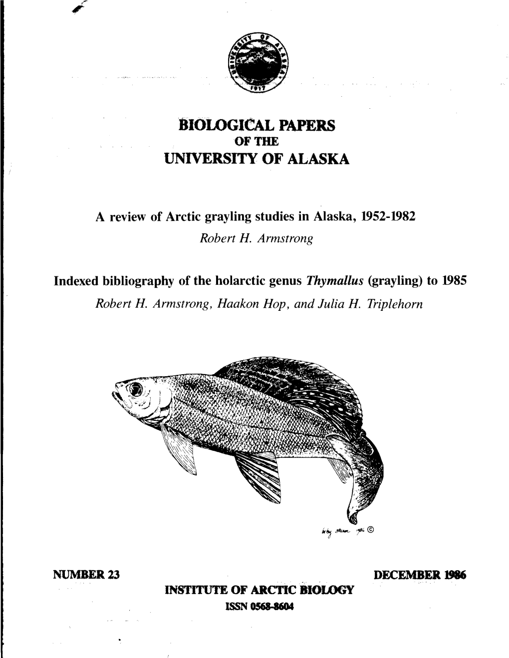 Biological Papers of the University of Alaska