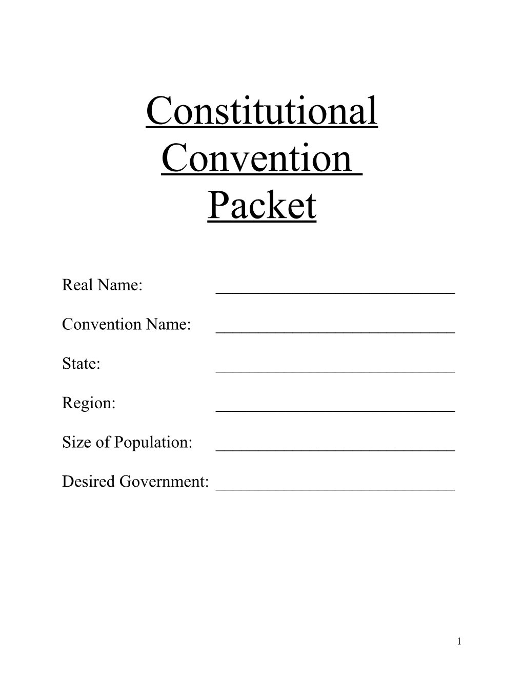 The Constitutional Convention