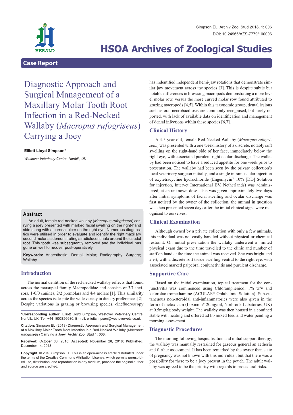 Diagnostic Approach and Surgical Management of a Maxillary Molar