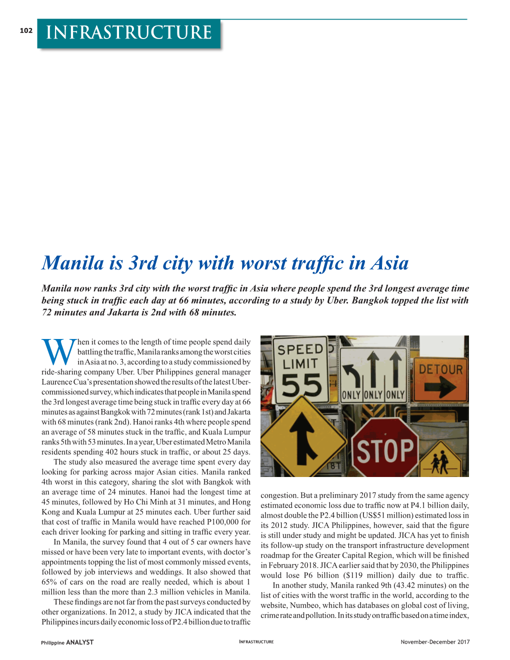 Manila Is 3Rd City with Worst Traffic in Asia