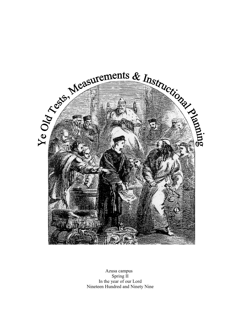 72-531 Tests, Measurements & Instructional Planning