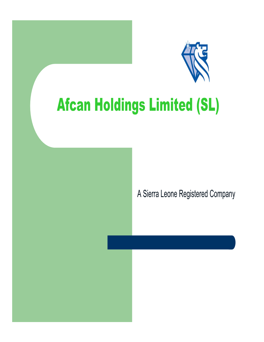 Afcan Holdings Limited (SL)